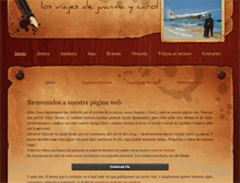 Tablet Screenshot of losviajesdejuanmaycarol.com